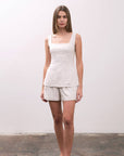 Moon River Sleeveless Linen Top