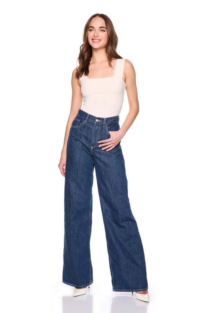 Susana Monaco Essential Wide Strap Tank Top - Blanched Almond XSmall Susana Monaco Essential Wide Strap Tank Top - Blanched Almond XSmall