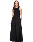 Susana Monaco Knit Poplin Racer Maxi Dress