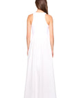 Susana Monaco Knit Poplin Racer Maxi Dress
