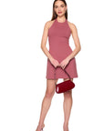 Susana Monaco High Neck Halter Tie Dress