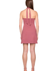 Susana Monaco High Neck Halter Tie Dress