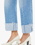 MOTHER Denim The Half-Pipe Ankle Cuff Fray