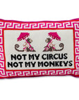 Furbish Studio Not My Circus Needlepoint Pillow