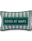 Furbish Studio Good at Naps Needlepoint Pillow