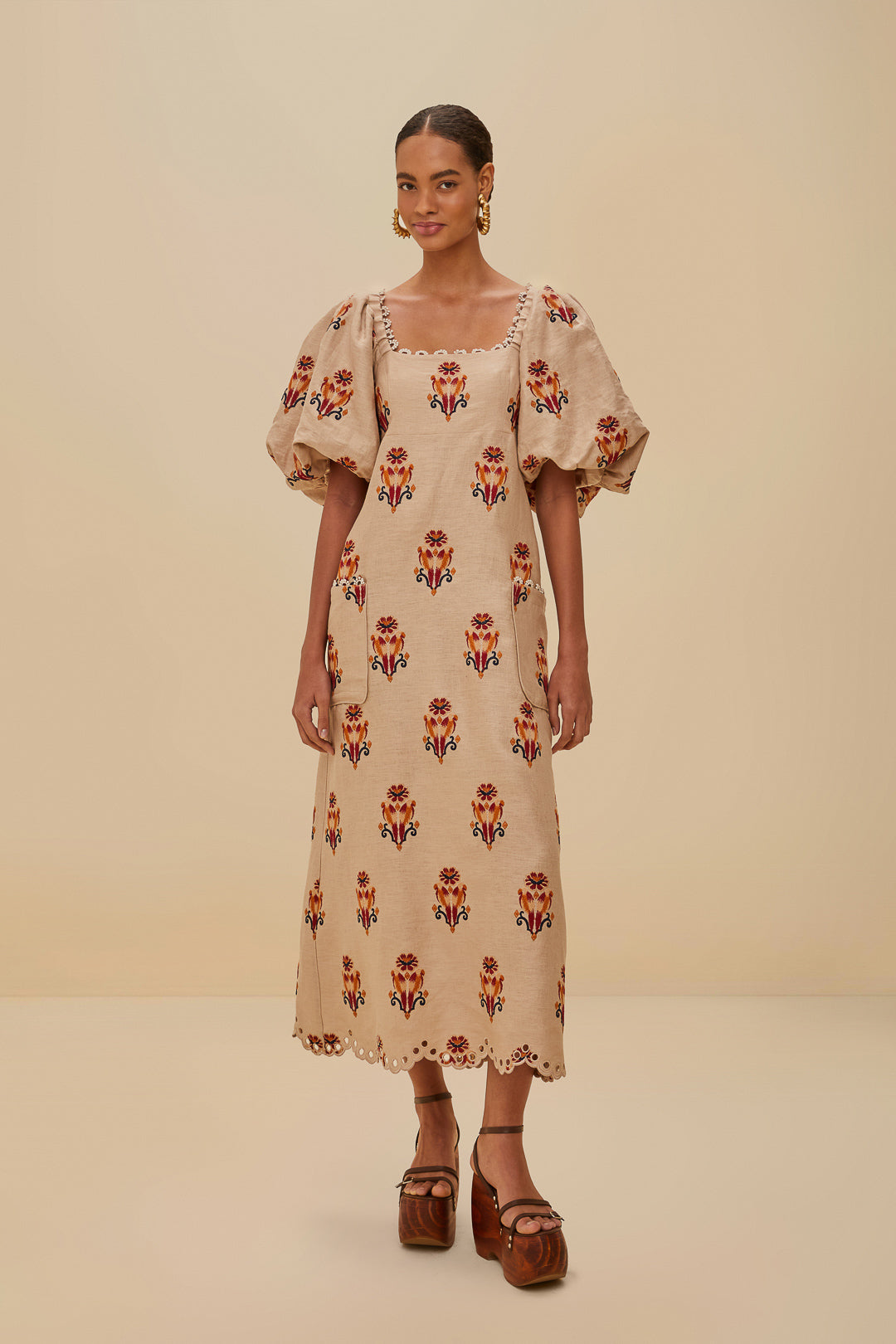 chinese dress ladies Farm Rio Glam Tapestry Burgundy Laces Short Sleeve Maxi Dress – Narcissus  Gainesville