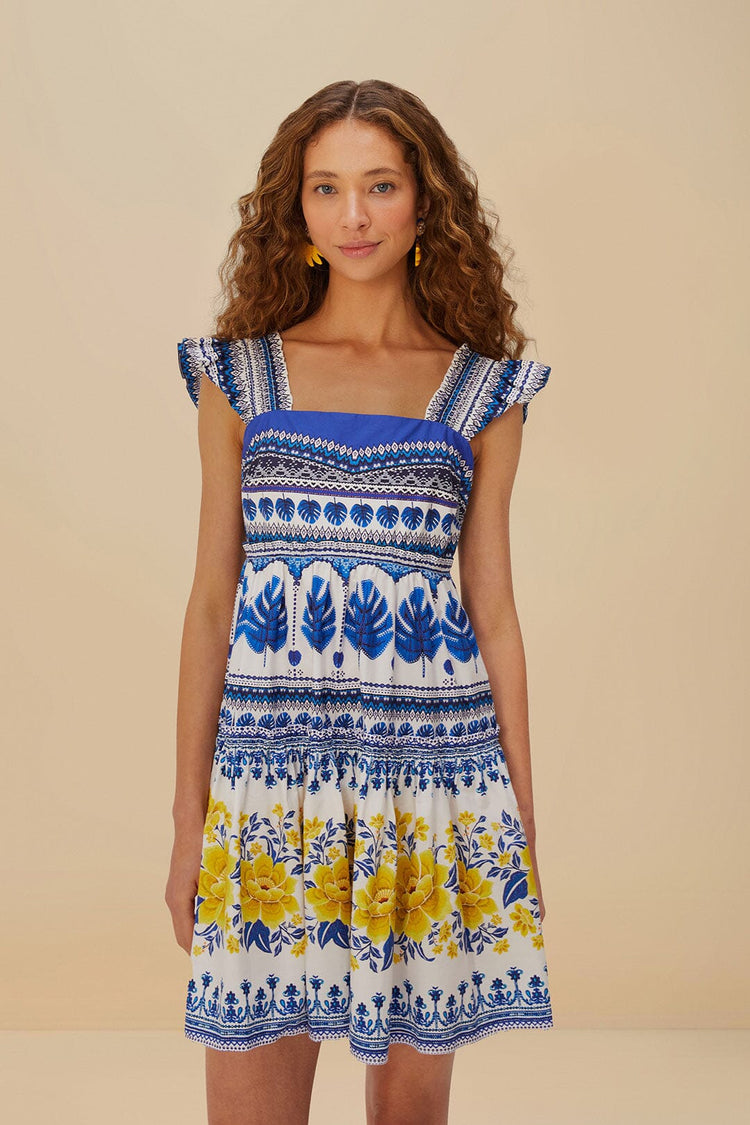 FARM Rio Zuli Off-white Mini Dress