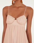 FARM Rio Multicolor Pleats Maxi Dress
