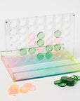 Ombre Lucite 4 in a Row Sherbert
