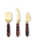 Two's Company Tortoise Cheese Knives