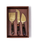 Two's Company Tortoise Cheese Knives