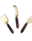 Two's Company Tortoise Cheese Knives