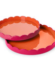 Two's Company Scalloped Trays