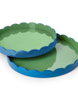 Two's Company Scalloped Trays