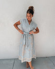 Greek Archaic Kori Wrap Dress