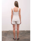 Moon River Sleeveless Linen Top