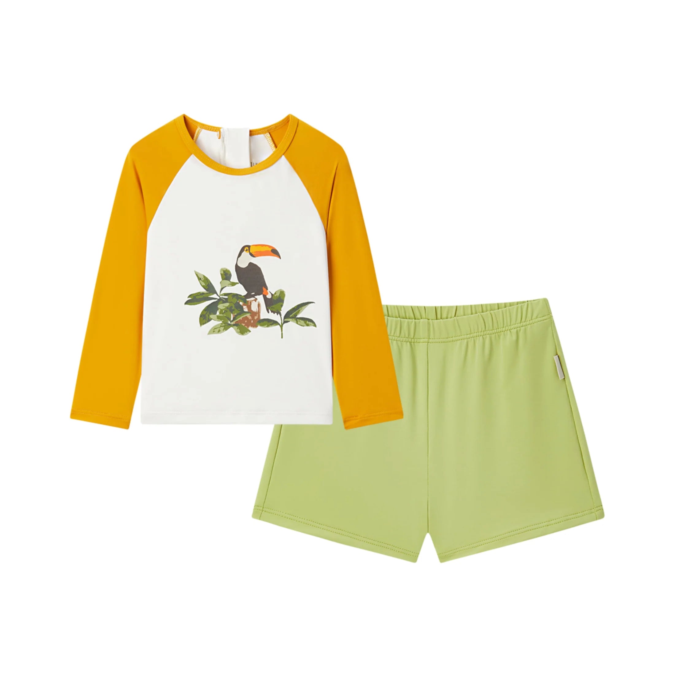 Milkbarn Long Sleeve Shirt & Trunks Swim Set