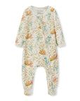 Milkbarn Zipper Footed Romper