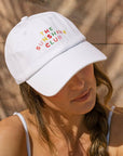 Rainbow Embroidered Sunshine Club Baseball Hat