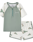 Milkbarn Zipper Top and Swim Trunks