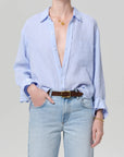 Citizens of Humanity Kayla Shrunken Linen Shirt