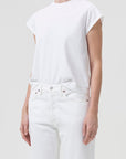 AGOLDE Bryce Cap Sleeve Tee