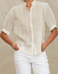 M.A.B.E. Allli Emb S/S Top