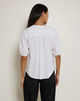 Nation Edie Shirred Shoulder Top