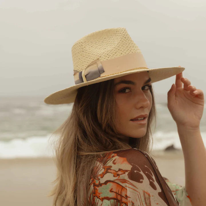 Freya Genuine Panama Fedora Hat Freya Sunflower Hat – Nomad Collection main image 3