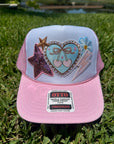 7 Better Days Cherry Heart Trucker Hat