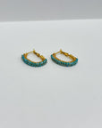 Gas Bijoux Lyre Earrings Cobalt