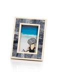 Zodax Mendocino Blue Carved Bone Photo Frame