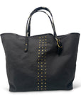 Kempton & Co. Charcoal Stud Canvas Tote