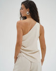 LNA Neela One Shoulder Top