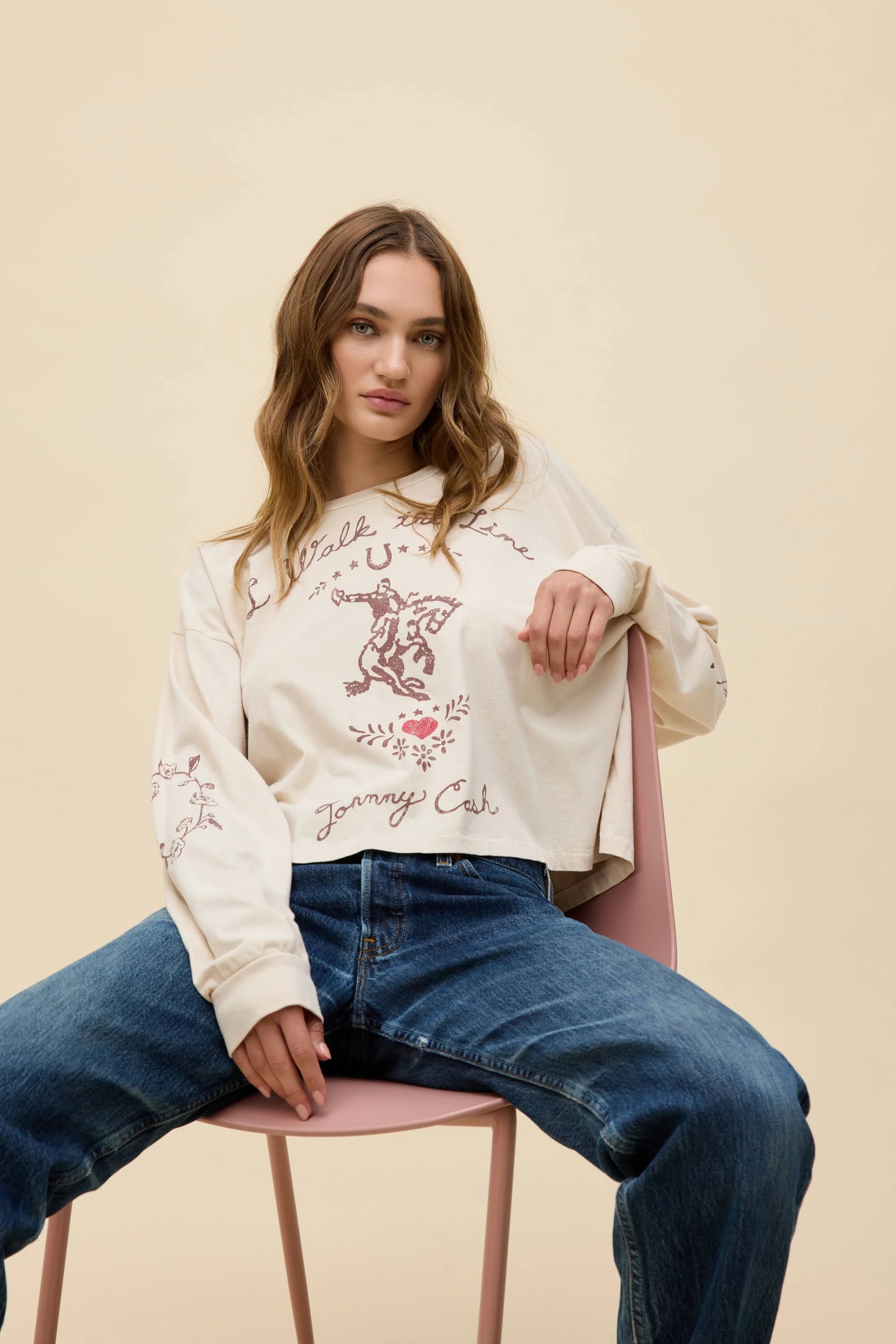 Daydreamer Johnny Cash Walk the Line Long Sleeve