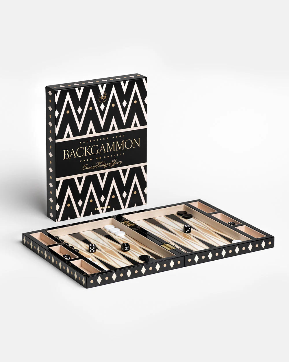 Printworks Lacquered Backgammon Set