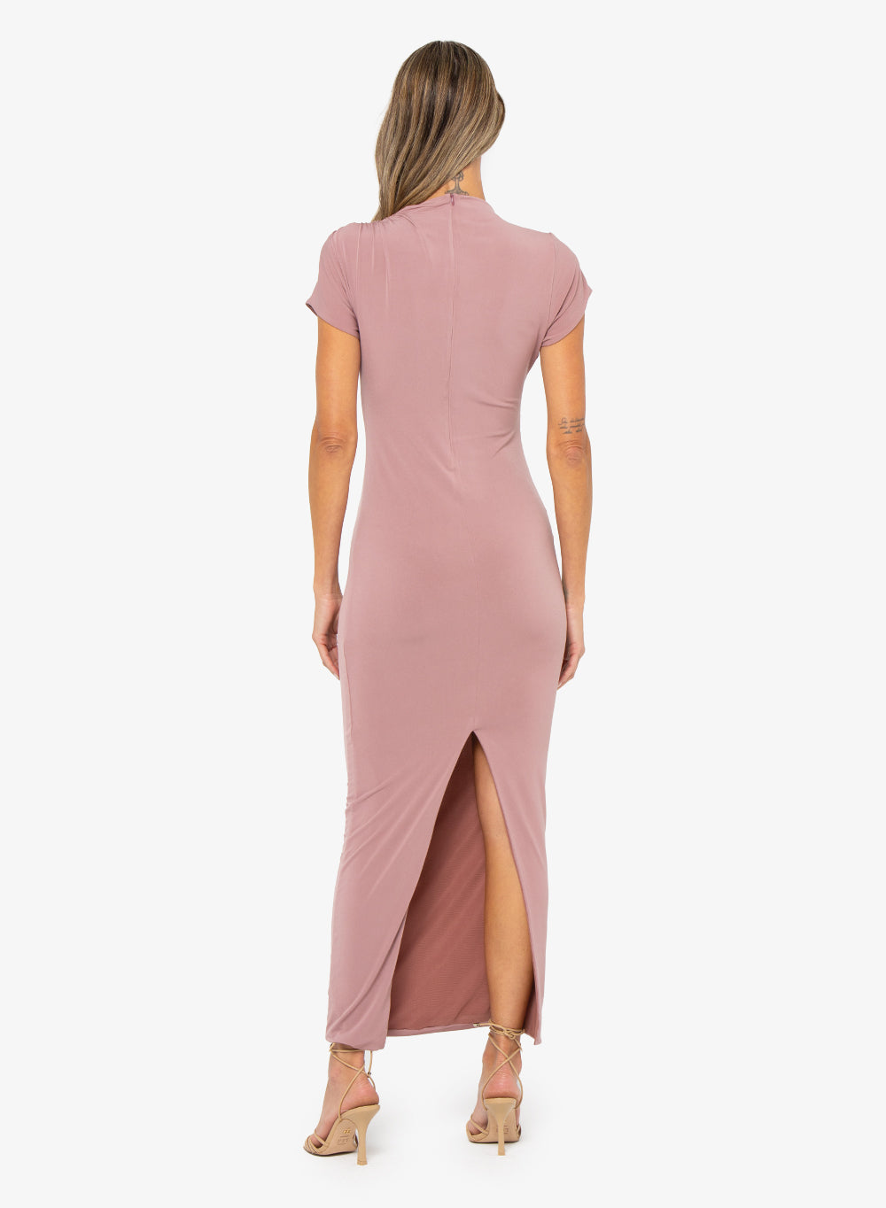 knee length dresses for ladies Desert Rose Chiffon Bridesmaid Dress A-Line Floor-Length main image 1