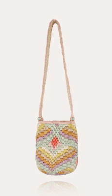Gas Bijoux Bucket Bag Mini Raffia