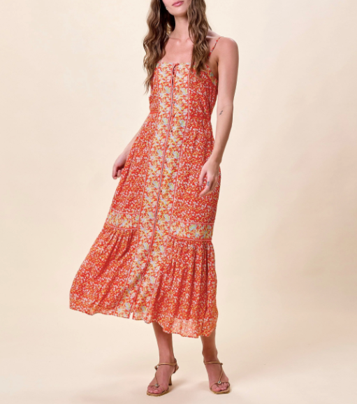 cleobella midi dress Cleobella Miralani Midi Dress Solara Print / L