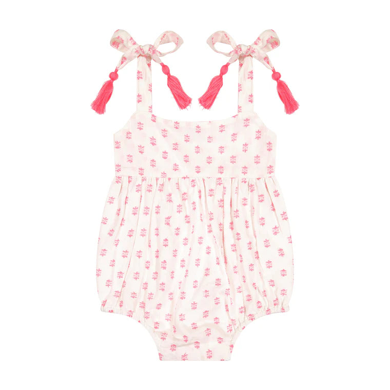 Mer St. Barth Zoe Shoulder Tie Baby Romper