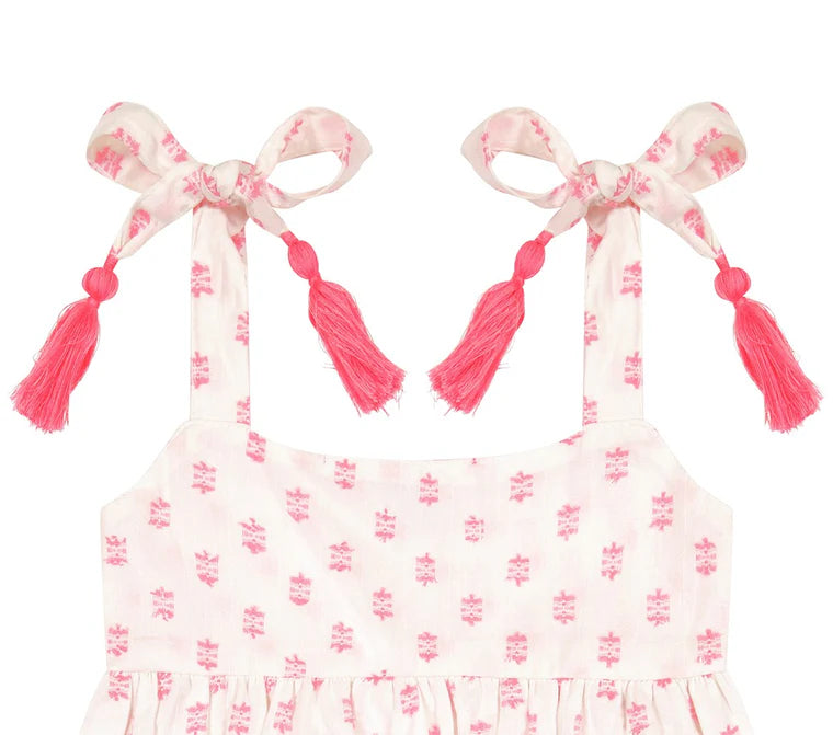 Mer St. Barth Zoe Shoulder Tie Baby Romper