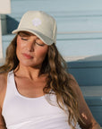 Pastel Yellow Terry Trucker Hat