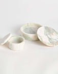 Johanna Marble Round Lidded Boxes