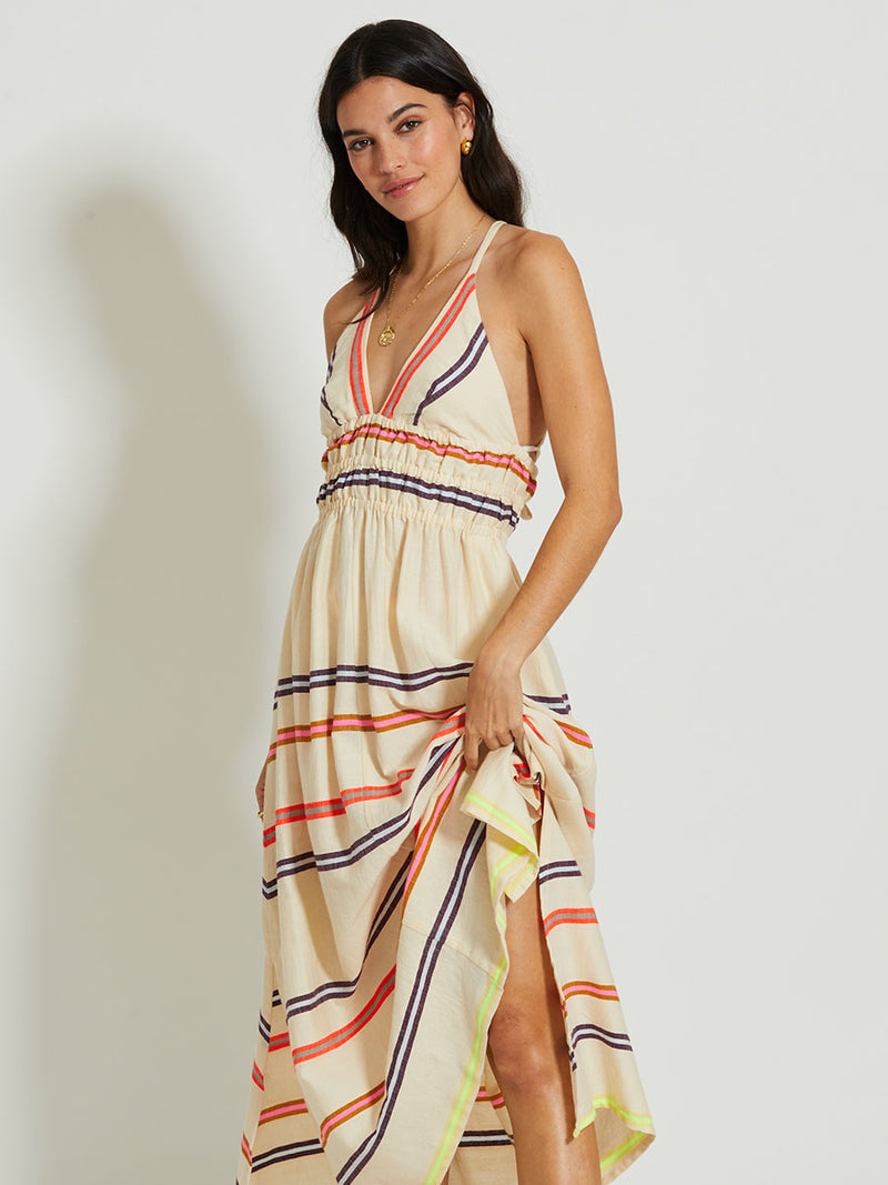 lemlem maxi dress lemlem Women's Gete Triangle Dress in Niyoni Freesia