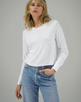 LNA Long Sleeve Ribbed Crew