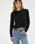 LNA Long Sleeve Ribbed Crew