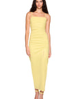 Susana Monaco String Gathered Slit Dress