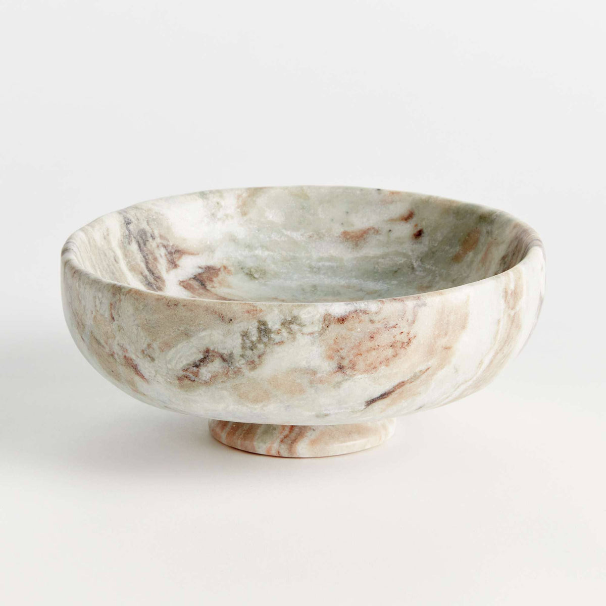 Josephine Footed Marble Bowl