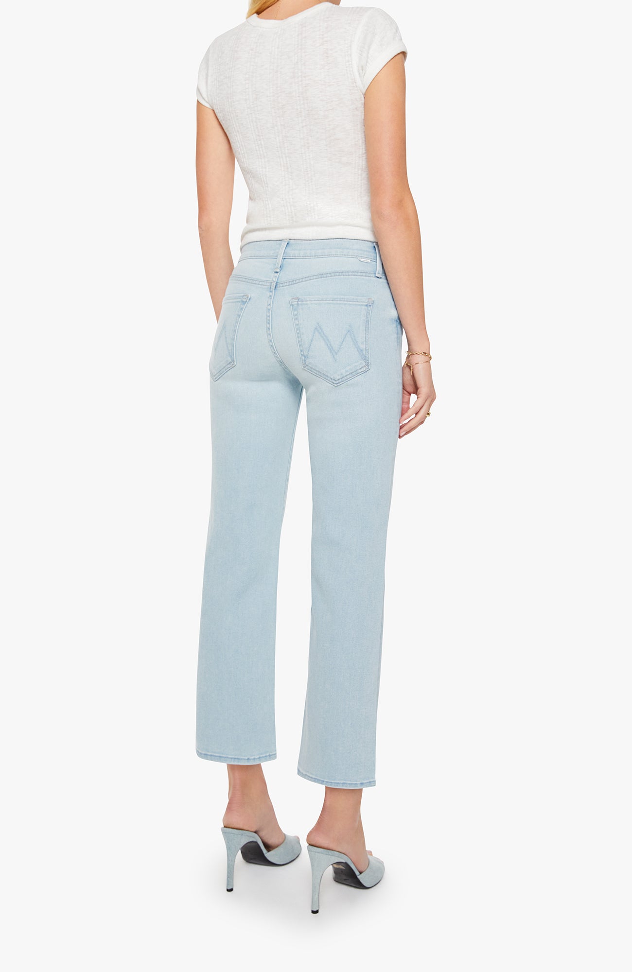 MOTHER Denim The Mid Rise Rambler Zip Ankle