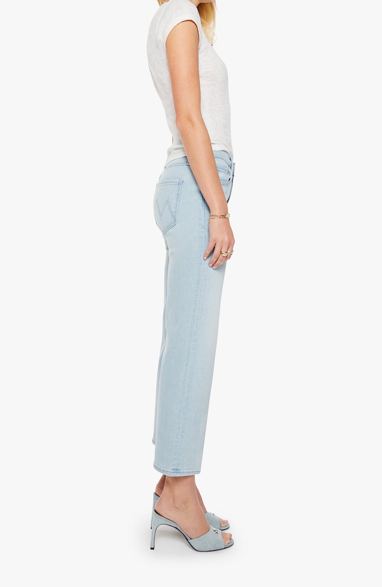 MOTHER Denim The Mid Rise Rambler Zip Ankle